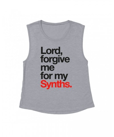 Music Life Muscle Tank | Forgive Me For My Synths Tank Top $6.64 Shirts