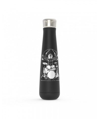 Music Life Water Bottle | Vitruvian Drummer Water Bottle $7.65 Drinkware