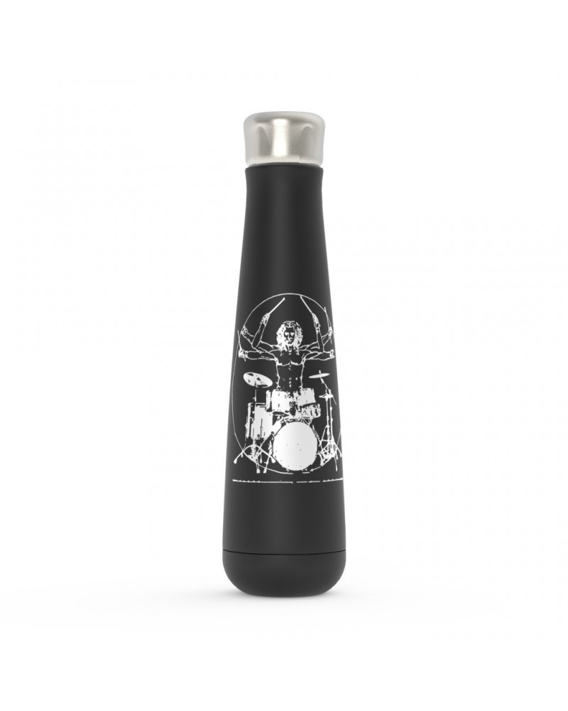 Music Life Water Bottle | Vitruvian Drummer Water Bottle $7.65 Drinkware