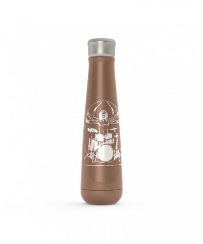 Music Life Water Bottle | Vitruvian Drummer Water Bottle $7.65 Drinkware