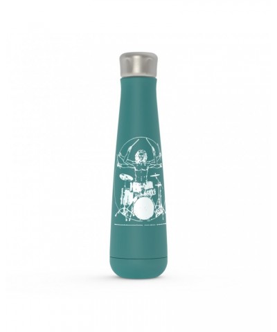 Music Life Water Bottle | Vitruvian Drummer Water Bottle $7.65 Drinkware