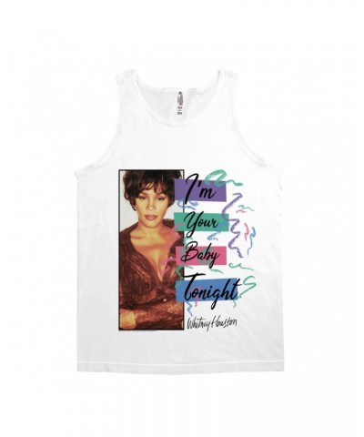 Whitney Houston Unisex Tank Top | I'm Your Baby Tonight Pastel Party Shirt $10.55 Shirts