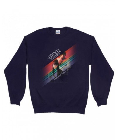 Sonny & Cher Sweatshirt | The Beat Goes On Primary Color Stripes Sweatshirt $9.23 Sweatshirts