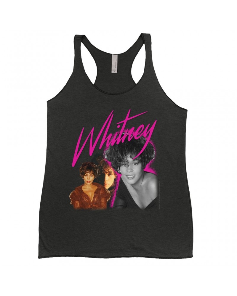 Whitney Houston Ladies' Tank Top | Whitney Pink Pop Art Photo Collage Design Shirt $8.99 Shirts