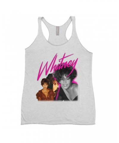 Whitney Houston Ladies' Tank Top | Whitney Pink Pop Art Photo Collage Design Shirt $8.99 Shirts