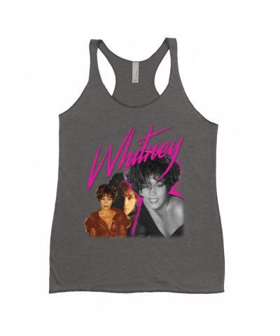 Whitney Houston Ladies' Tank Top | Whitney Pink Pop Art Photo Collage Design Shirt $8.99 Shirts