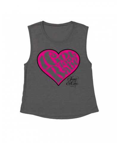 Sonny & Cher Ladies' Muscle Tank Top | I Got You Babe Heart And Logo Shirt $7.93 Shirts