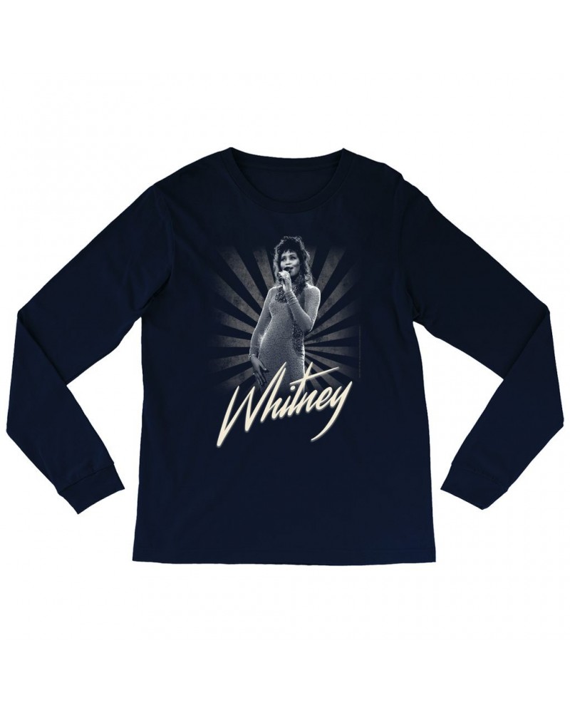 Whitney Houston Long Sleeve Shirt | Whitney Live Concert Shot By Patrick Harbron Shirt $7.19 Shirts