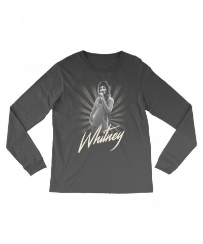 Whitney Houston Long Sleeve Shirt | Whitney Live Concert Shot By Patrick Harbron Shirt $7.19 Shirts