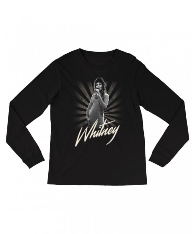 Whitney Houston Long Sleeve Shirt | Whitney Live Concert Shot By Patrick Harbron Shirt $7.19 Shirts