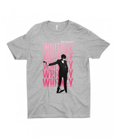 Whitney Houston T-Shirt | Voice Music Truth Cover Art Ombre Pink Image Shirt $8.54 Shirts