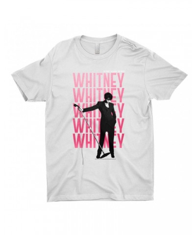 Whitney Houston T-Shirt | Voice Music Truth Cover Art Ombre Pink Image Shirt $8.54 Shirts