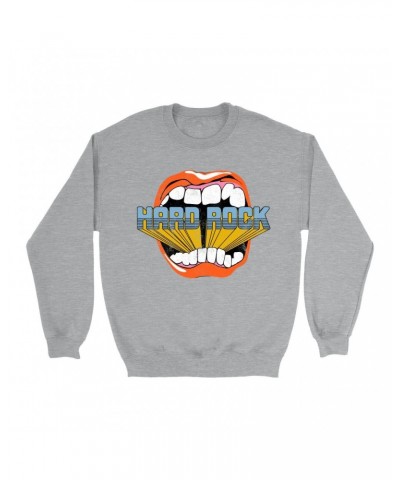 Music Life Sweatshirt | Hard Rock Bites Sweatshirt $7.91 Sweatshirts