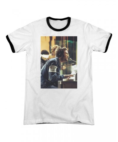 John Lennon Shirt | PEACE Premium Ringer Tee $10.53 Shirts