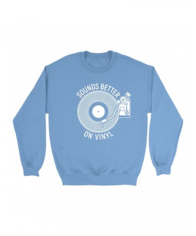 Music Life Colorful Sweatshirt | Vinyl Sounds Better Sweatshirt $8.49 Sweatshirts