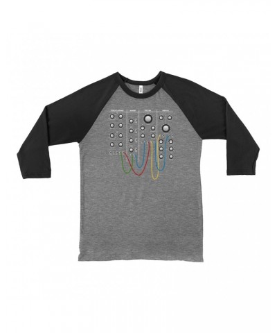 Music Life 3/4 Sleeve Baseball Tee | Modular Synth Chest Panel Shirt $8.09 Shirts