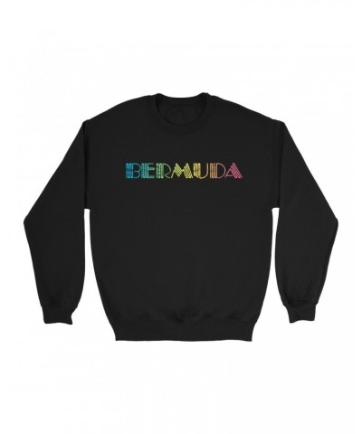 John Lennon Sweatshirt | Colorful Bermuda Design Worn By Sweatshirt $11.90 Sweatshirts