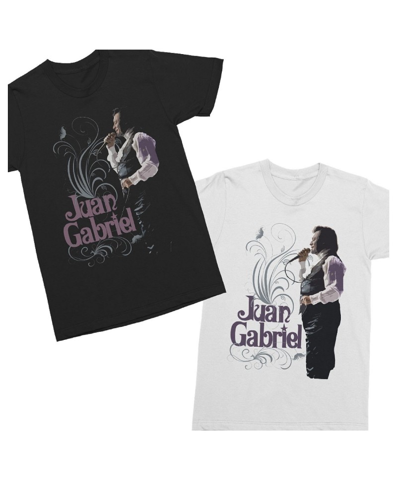 Juan Gabriel Live Flourish Black T-shirt $9.24 Shirts