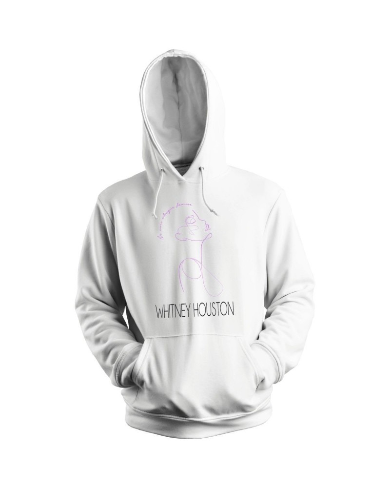 Whitney Houston French Femme Pullover Hoodie $6.39 Sweatshirts