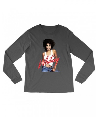 Whitney Houston Long Sleeve Shirt | Just Whitney Shirt $6.82 Shirts