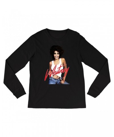 Whitney Houston Long Sleeve Shirt | Just Whitney Shirt $6.82 Shirts