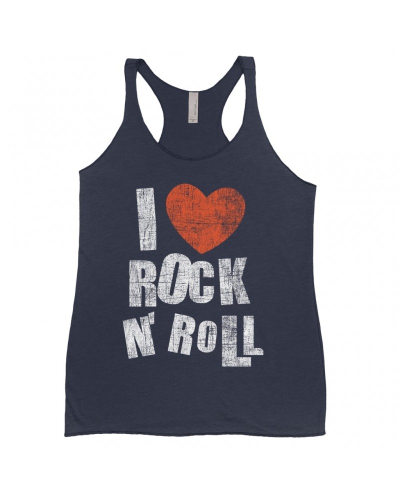 Music Life Ladies' Tank Top | I Heart Rock n' Roll Shirt $6.45 Shirts