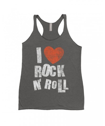 Music Life Ladies' Tank Top | I Heart Rock n' Roll Shirt $6.45 Shirts