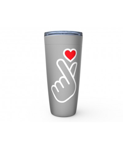 Music Life Viking Tumbler | Kpop Finger Heart Design Tumbler $23.79 Drinkware