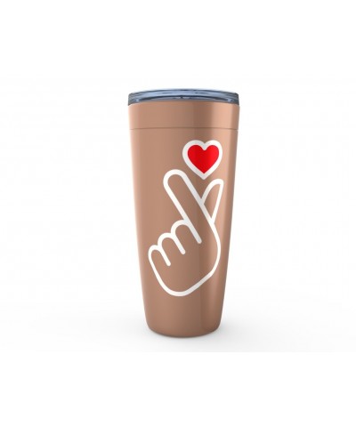 Music Life Viking Tumbler | Kpop Finger Heart Design Tumbler $23.79 Drinkware