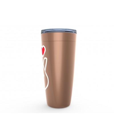 Music Life Viking Tumbler | Kpop Finger Heart Design Tumbler $23.79 Drinkware