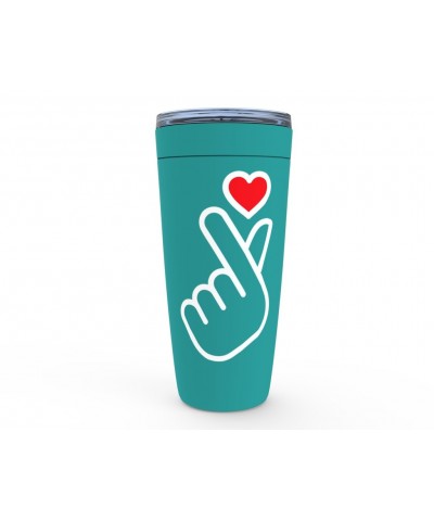 Music Life Viking Tumbler | Kpop Finger Heart Design Tumbler $23.79 Drinkware