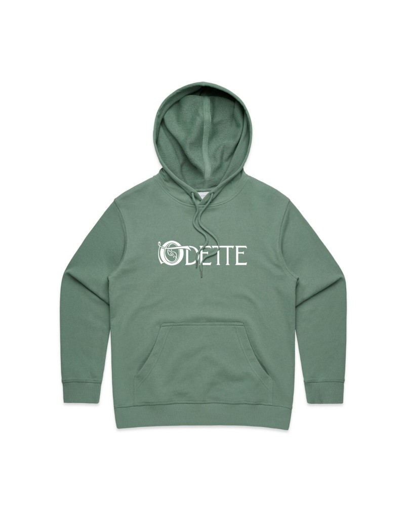 Odette Logo Hoodie (Womens-Sage) $4.94 Sweatshirts