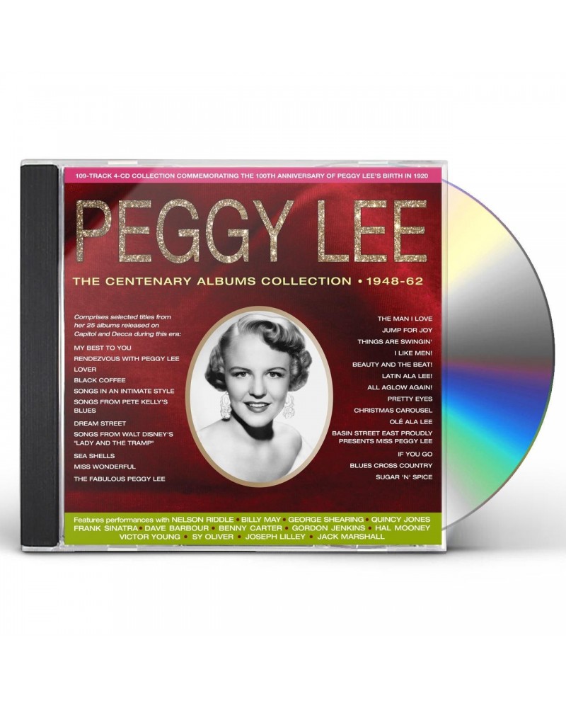 Peggy Lee CENTENARY ALBUMS COLLECTION 1948-62 CD $16.79 CD