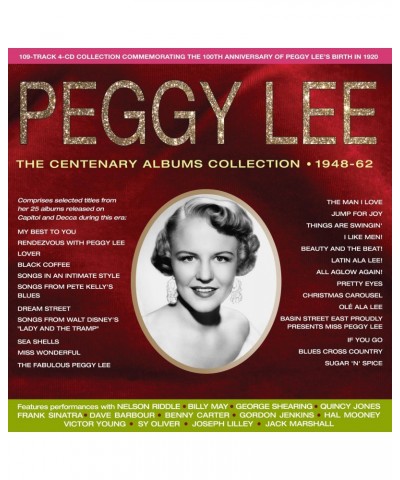 Peggy Lee CENTENARY ALBUMS COLLECTION 1948-62 CD $16.79 CD