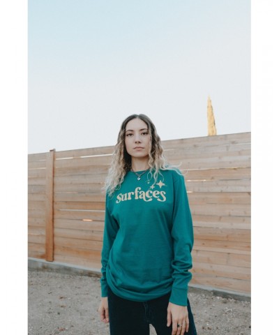 Surfaces Golden Hour Teal Long Sleeve $8.92 Shirts