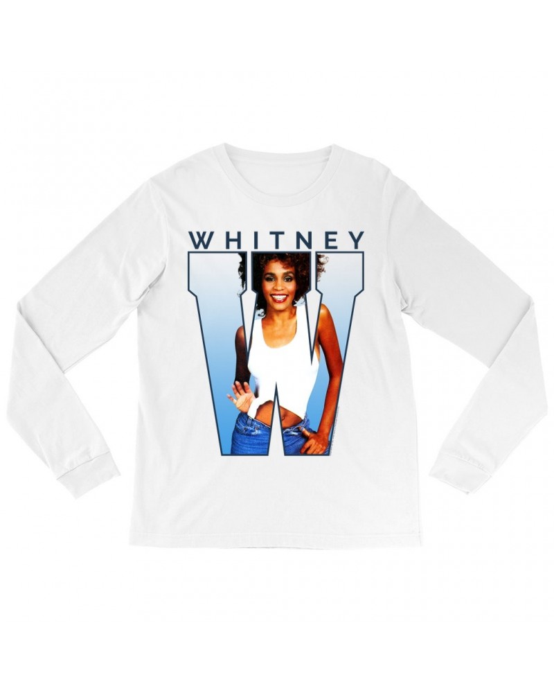 Whitney Houston Long Sleeve Shirt | 1987 "W" Is For Whitney Shirt $8.59 Shirts