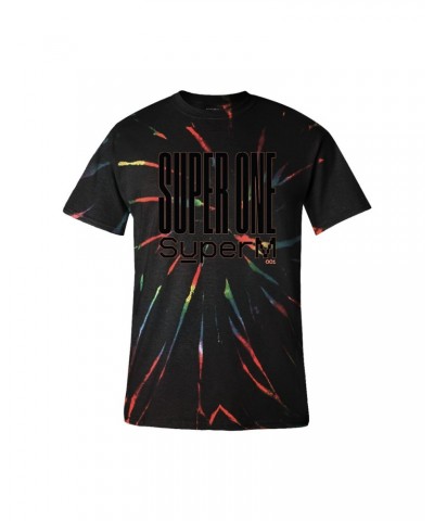 SuperM 'Super One' Logo Printed Tie Dye Short Sleeve T-Shirt $10.34 Shirts